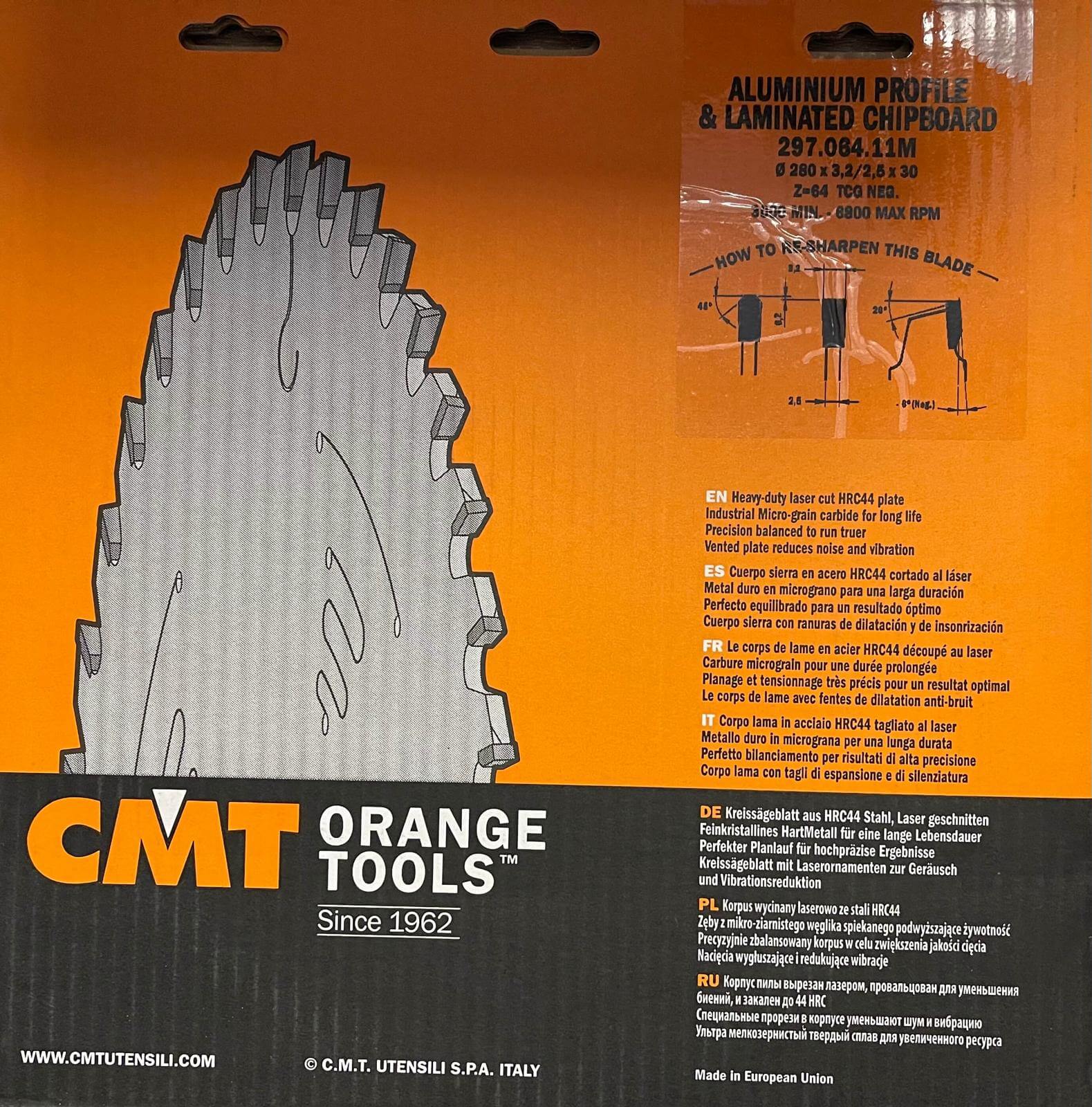 Lame de Scie CMT - Profile Aluminium et Strati Décor