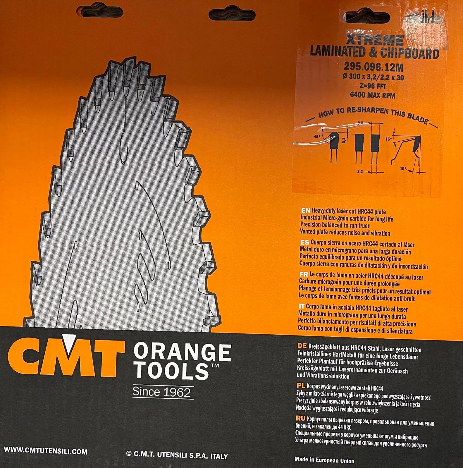 Lame de Scie CMT - Mélamine et Strati Décor