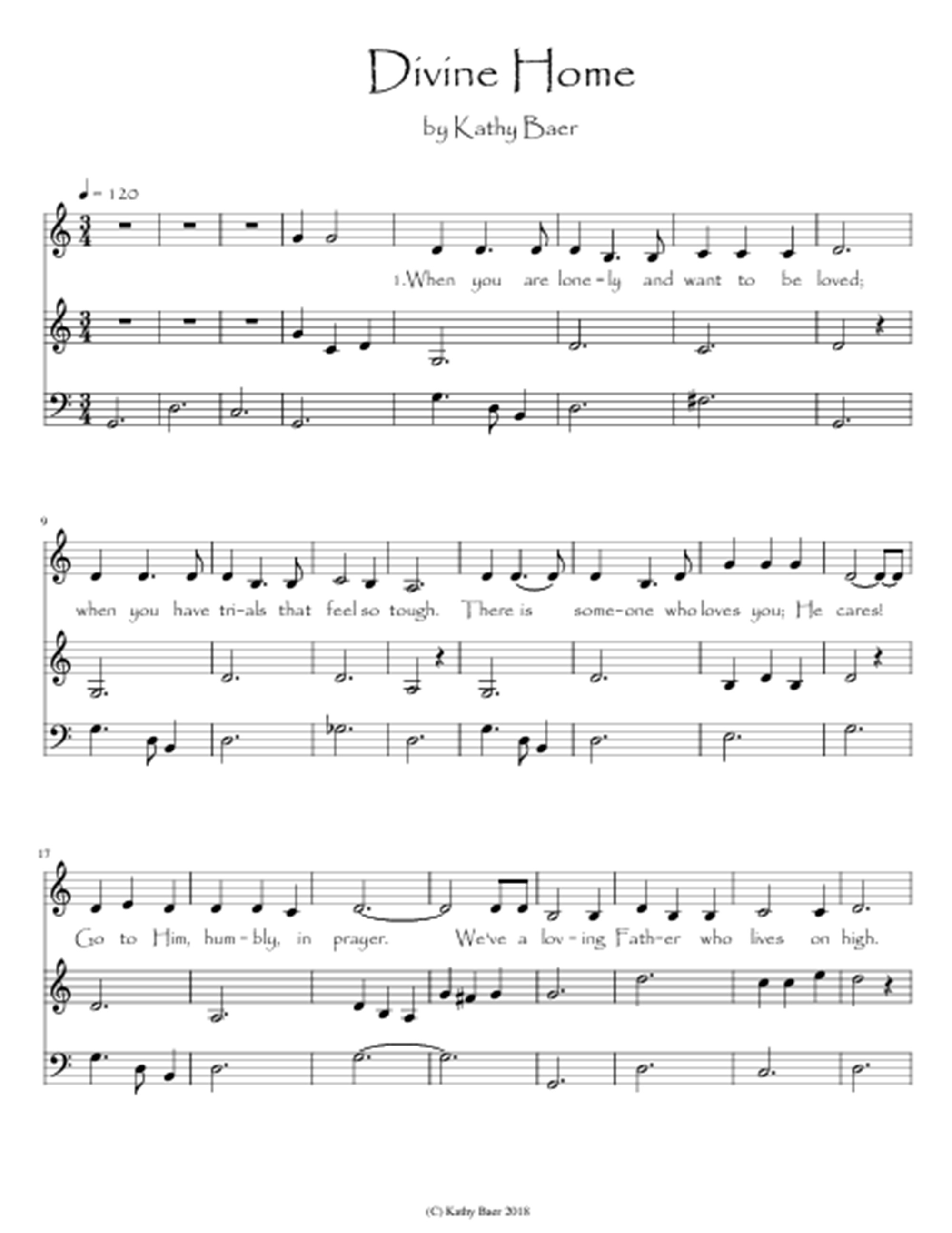 Divine Home Sheet Music