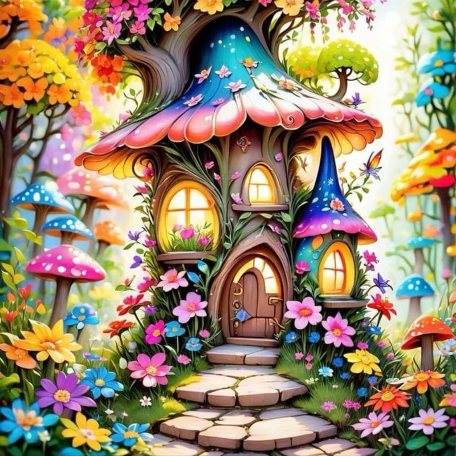 Tela Casa Encantada 40x50cm