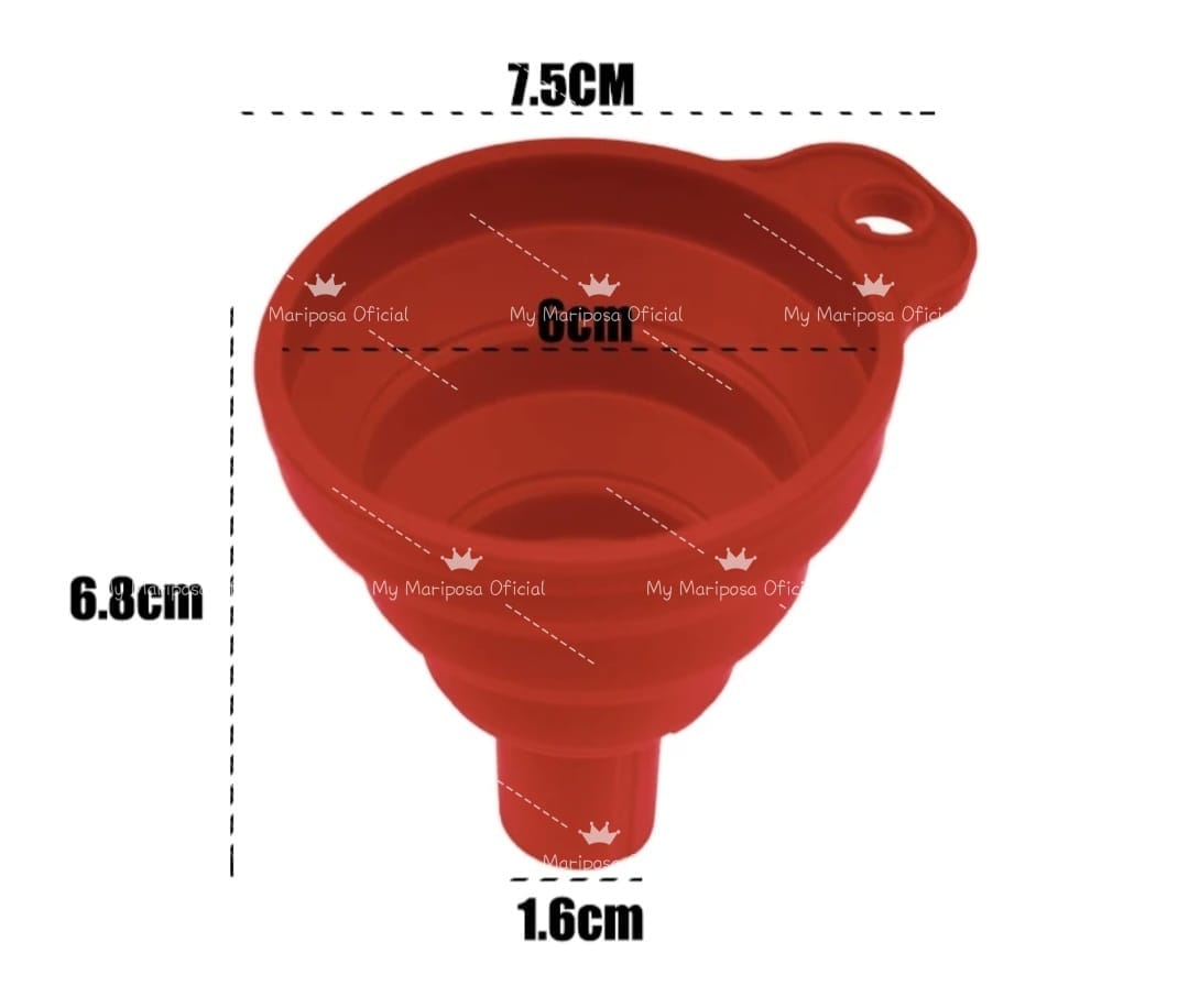 Funil de Silicone Extensivel