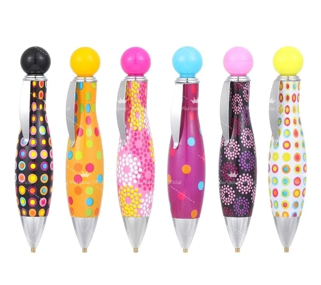 Caneta Pequena Multi Colorida