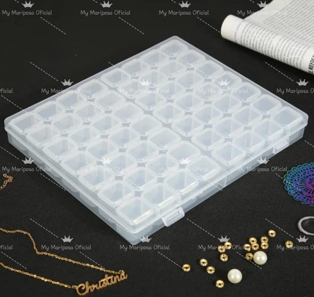 Caixa para 56 Cores de Pintura de Diamante
