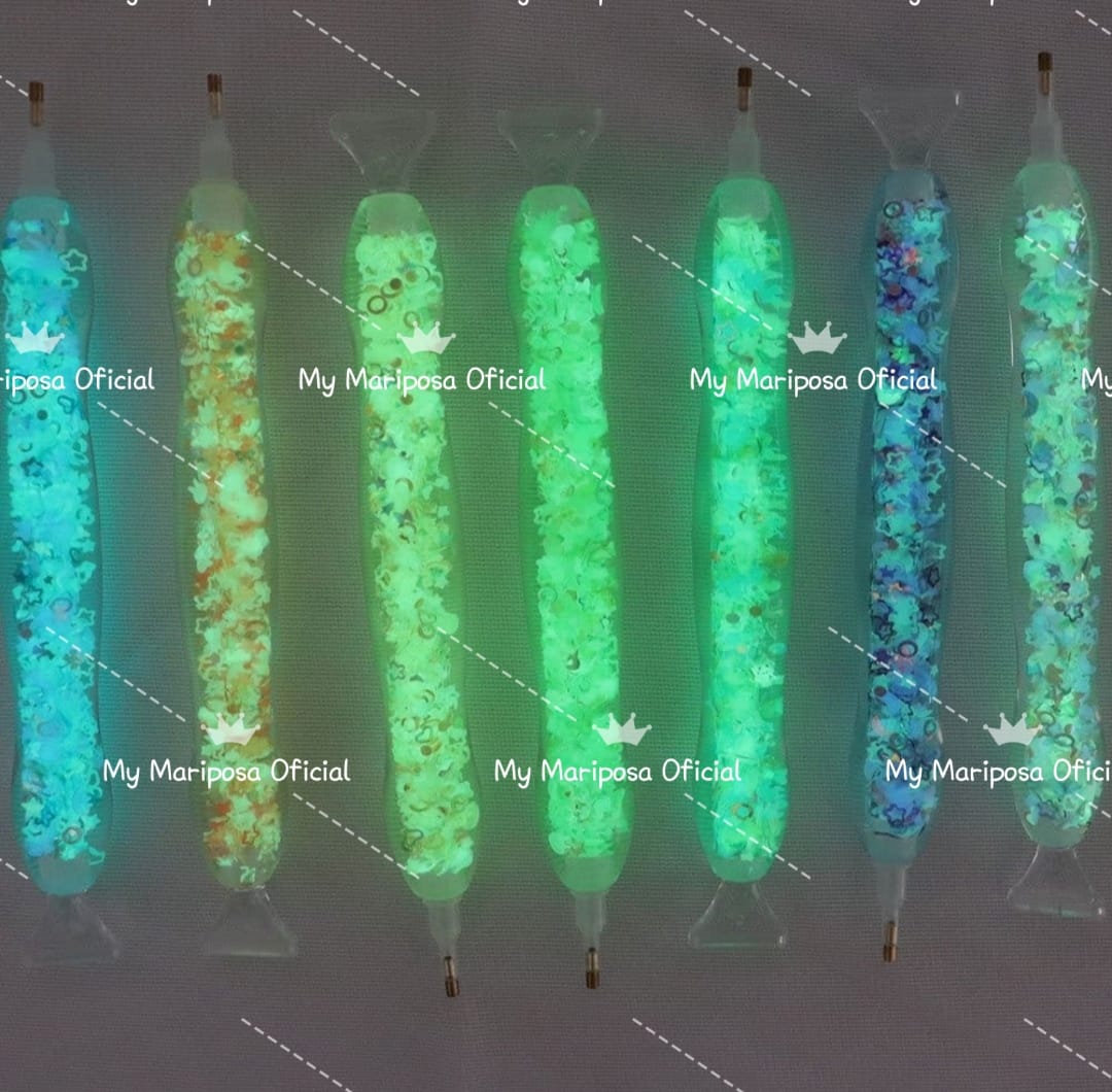 Kit Caneta Resina Luminosa com 5 Pontas