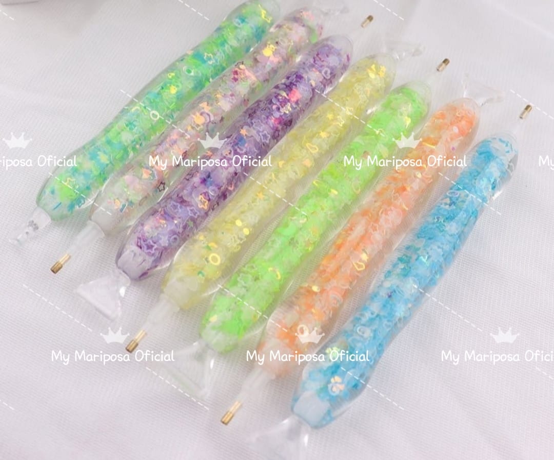 Kit Caneta Resina Luminosa com 5 Pontas