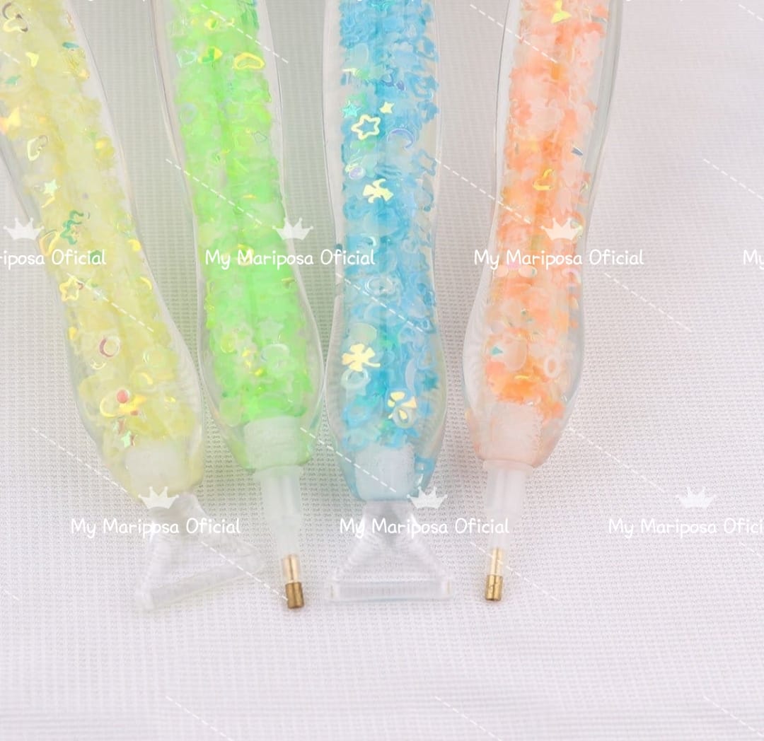 Kit Caneta Resina Luminosa com 5 Pontas