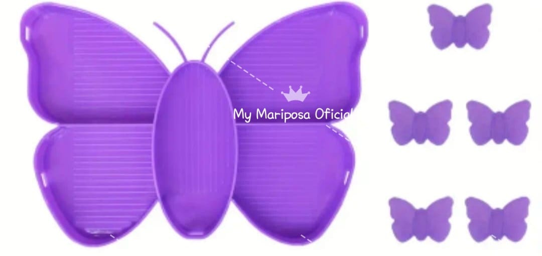 Tabuleiro Mariposa com 5 Divisões e 5 Tampas