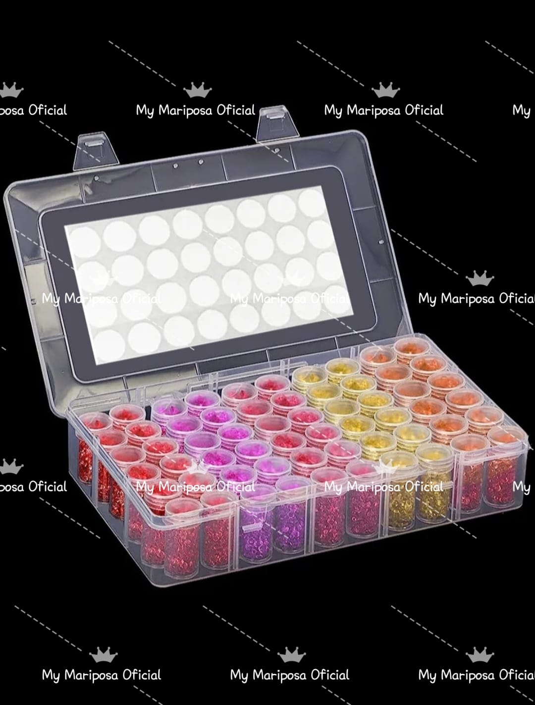 Caixa 60 Frascos Redondos