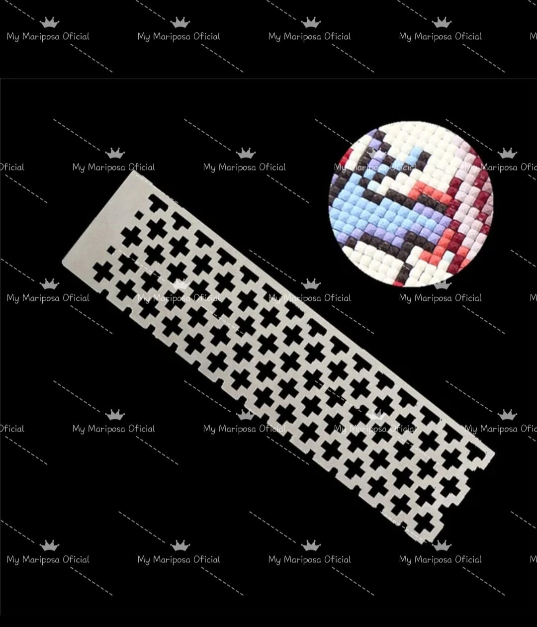 Régua Alinhadora em Metal para Pintura de Diamantes