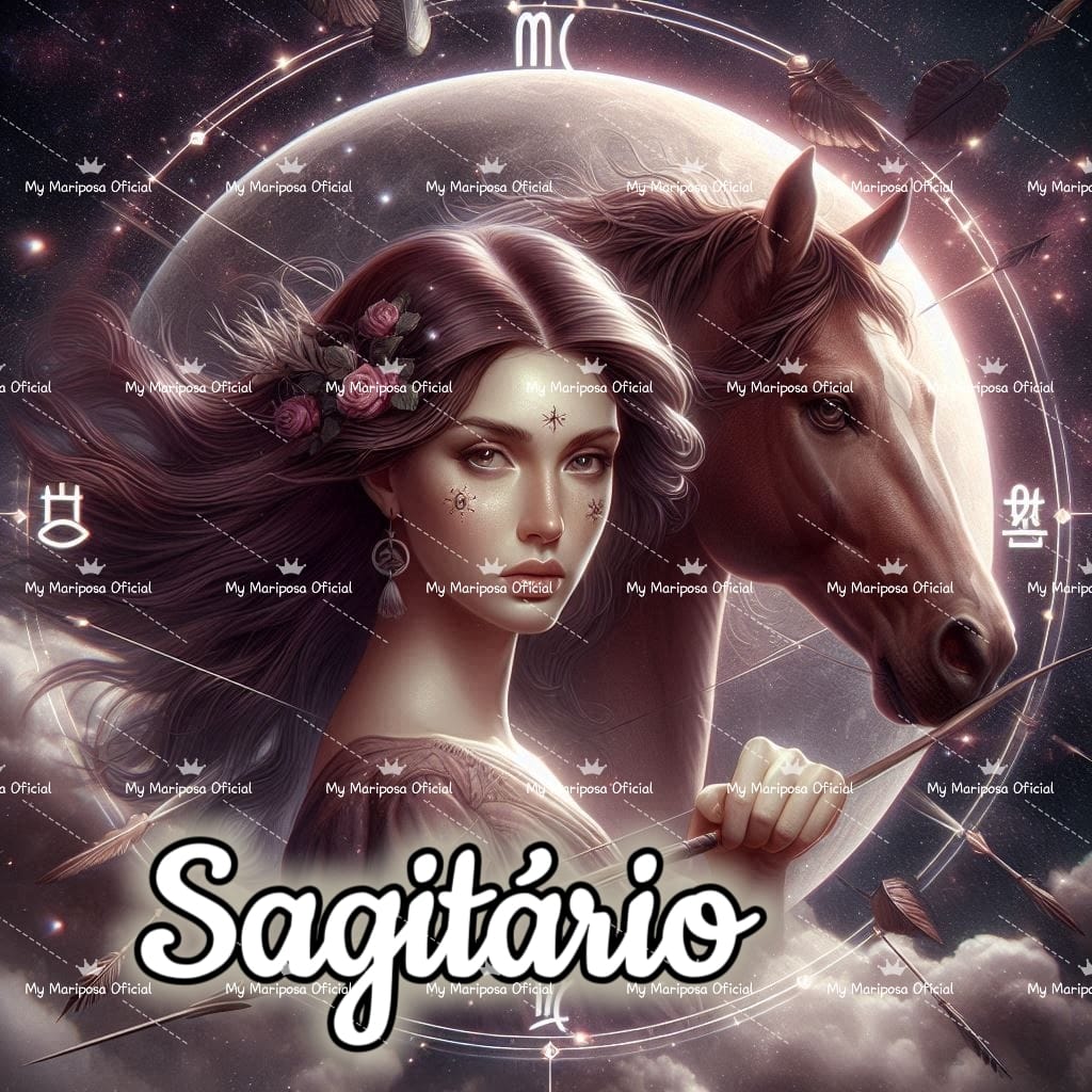 Tela Símbolo do Zodíaco Sagitário 50x50cm - 2090