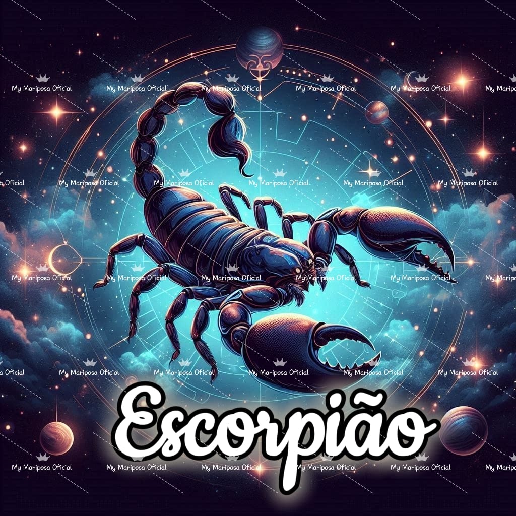 Tela Símbolo do Zodíaco Escorpião 50x50cm - 2092