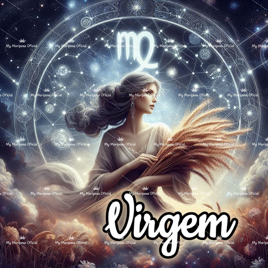 Tela Símbolo do Zodíaco Virgem 50x50cm - 2093
