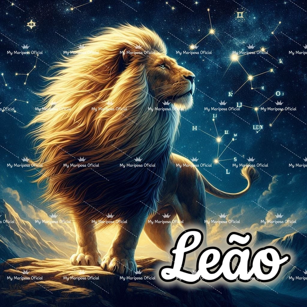 Tela Símbolo do Zodíaco Leão 50x50cm - 2095