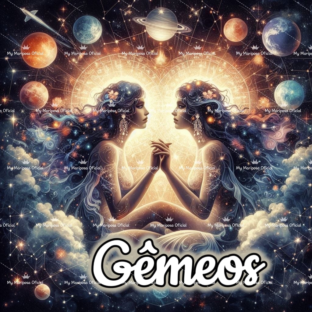 Tela Símbolo do Zodíaco Gêmeos 50x50cm - 2097
