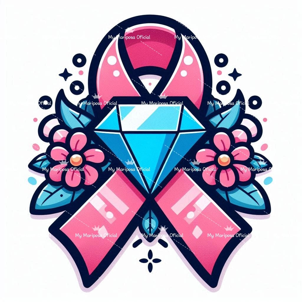 Tela Diamante Outubro Rosa 30x30cm - 2117