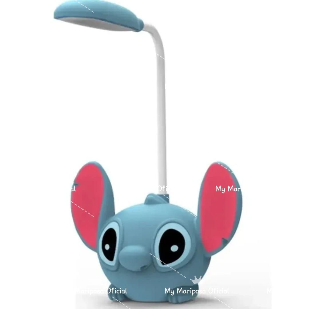Pequeno Candeeiro LED Lilo & Stitch com Apontador de Lápis