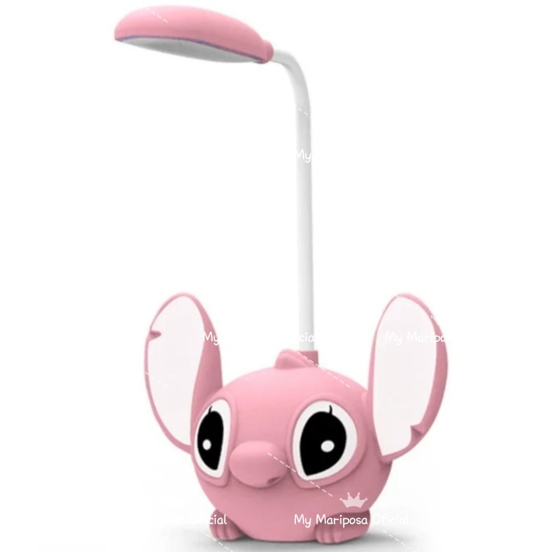 Pequeno Candeeiro LED Lilo & Stitch com Apontador de Lápis