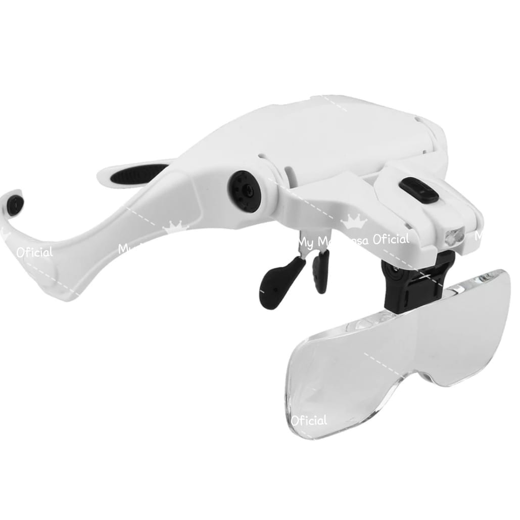 Óculos com Lanterna e Lentes de várias Ampliações com Oferta de Caixa de Armazenamento