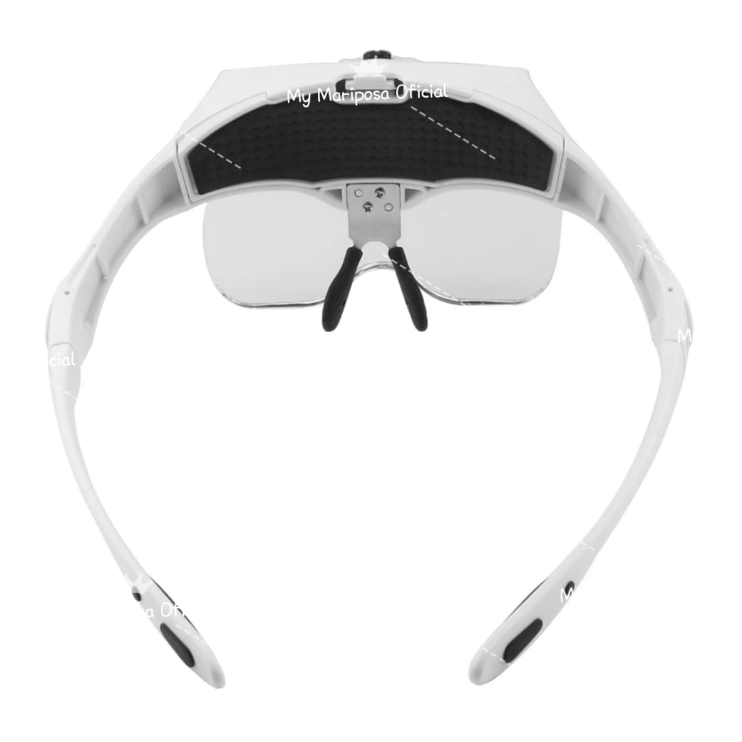 Óculos com Lanterna e Lentes de várias Ampliações com Oferta de Caixa de Armazenamento