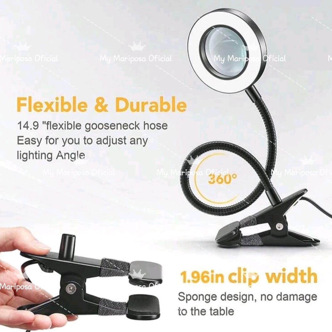 Candeeiro de Mesa com Lupa