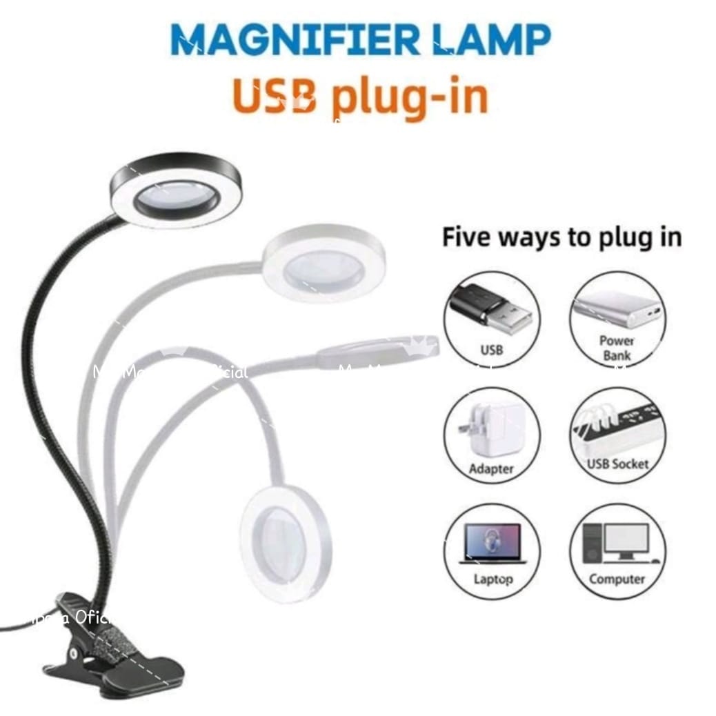 Candeeiro de Mesa com Lupa