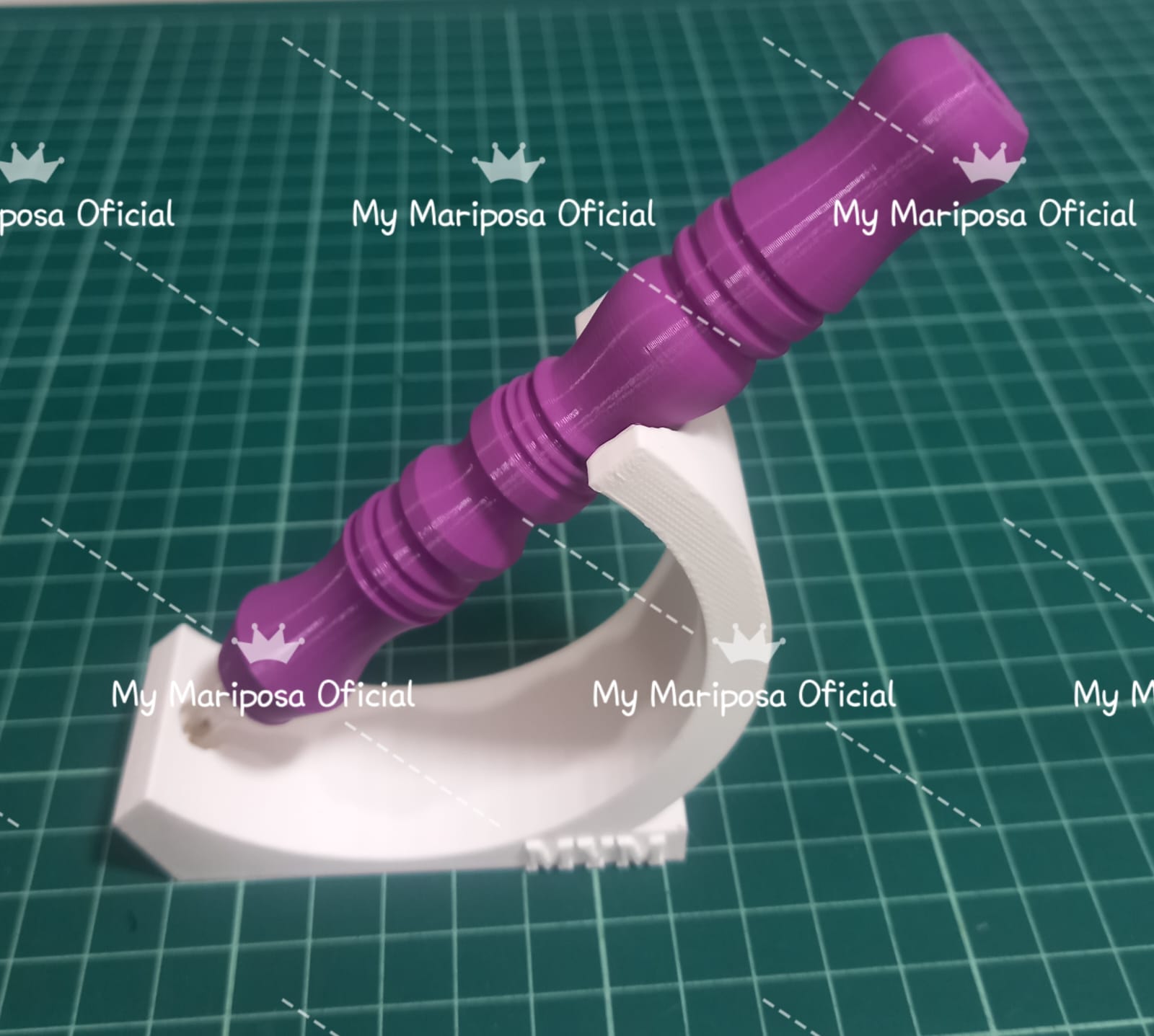 Caneta Roxa 3D com uma Ponta 1 de Plástico e Suporte Branco para Pintura de Diamantes