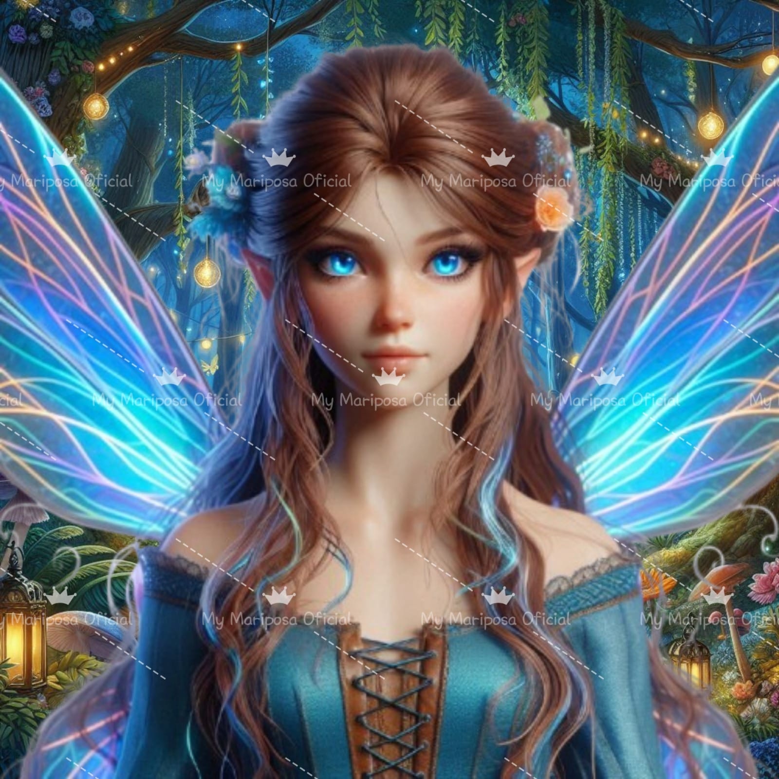 Tela Fada Mágica 50x50cm - 2132