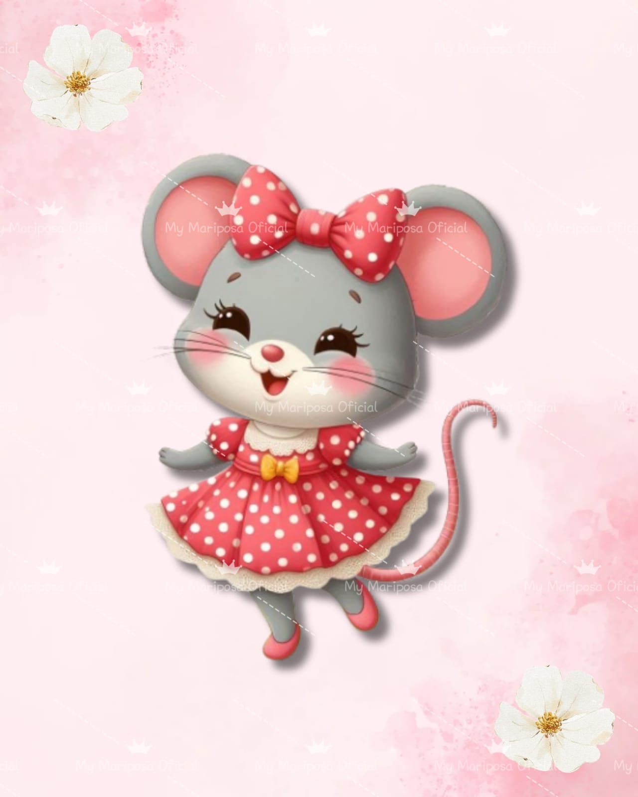 Tela A Ratinha do Laçinho 40x50cm - 2134