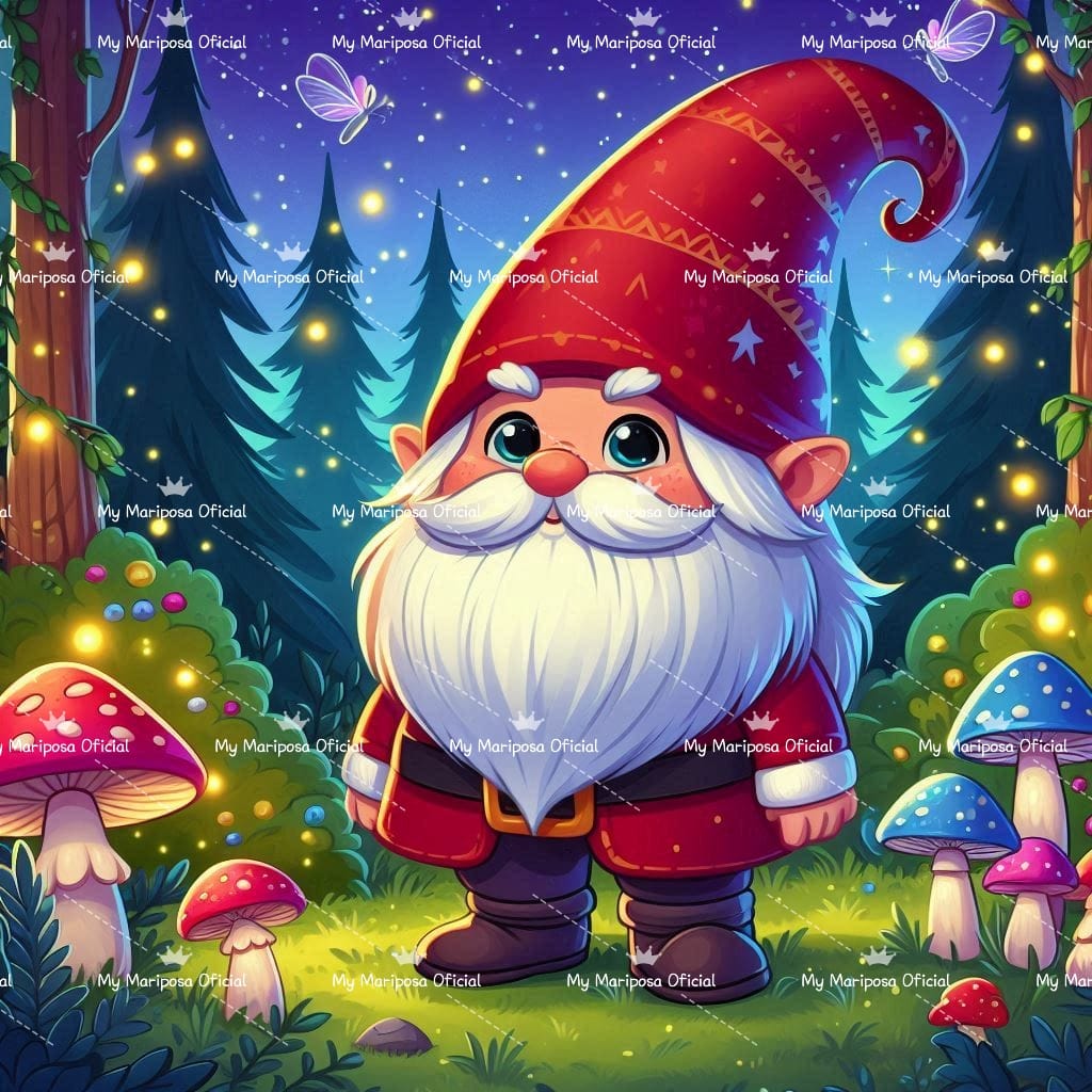 Tela Gnomo de Natal 50x50cm - 2161