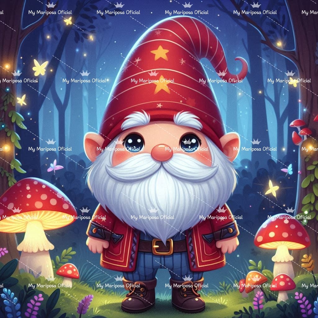 Tela Gnomo de Natal Fofinho 50x50cm - 2166