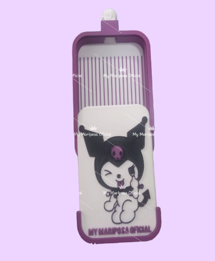 Tabuleiro 3D Kuromi com Funil e Tampa para Pintura de Diamantes