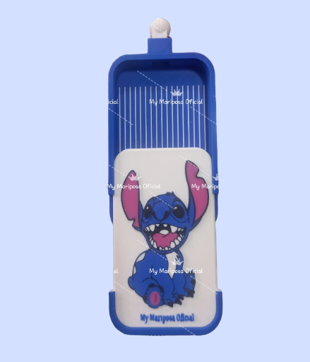 Tabuleiro 3D Stitch Azul com Funil e Tampa para Pintura de Diamantes