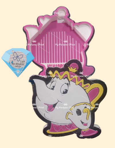 Tabuleiro 3D Bule Madame Samovar com Funil e Tampa para Pintura de Diamantes