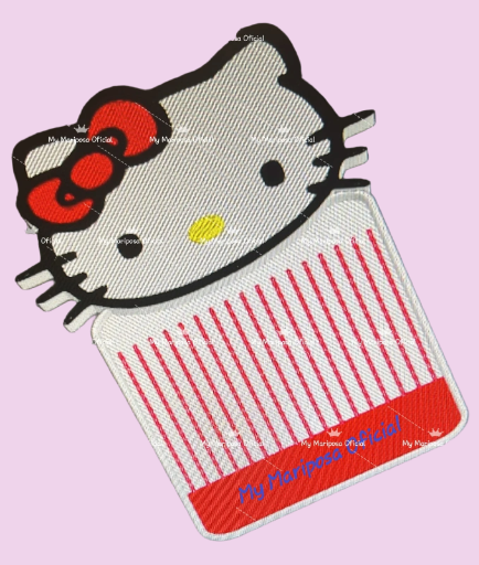 Tabuleiro 3D Hello Kitty com Funil e Tampa para Pintura de Diamantes