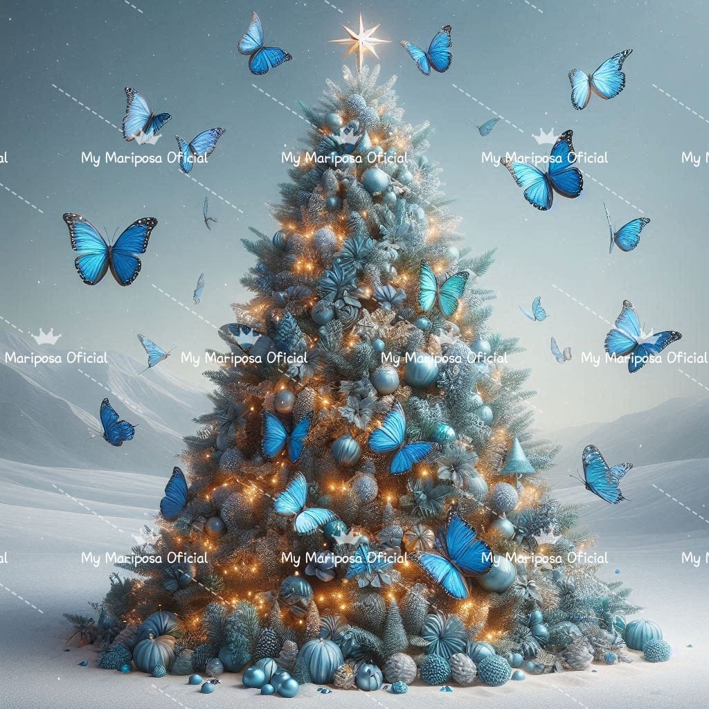 Tela Árvore Mariposa 40x50cm - 2225