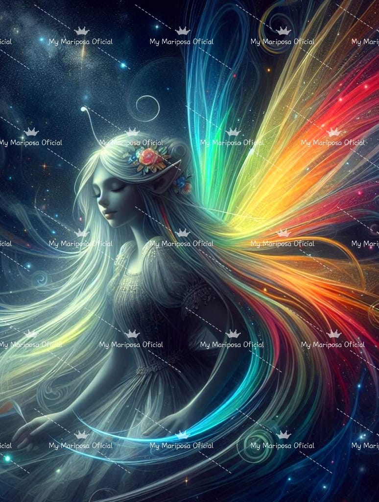 Tela Fada Luz 40x50cm - 2244