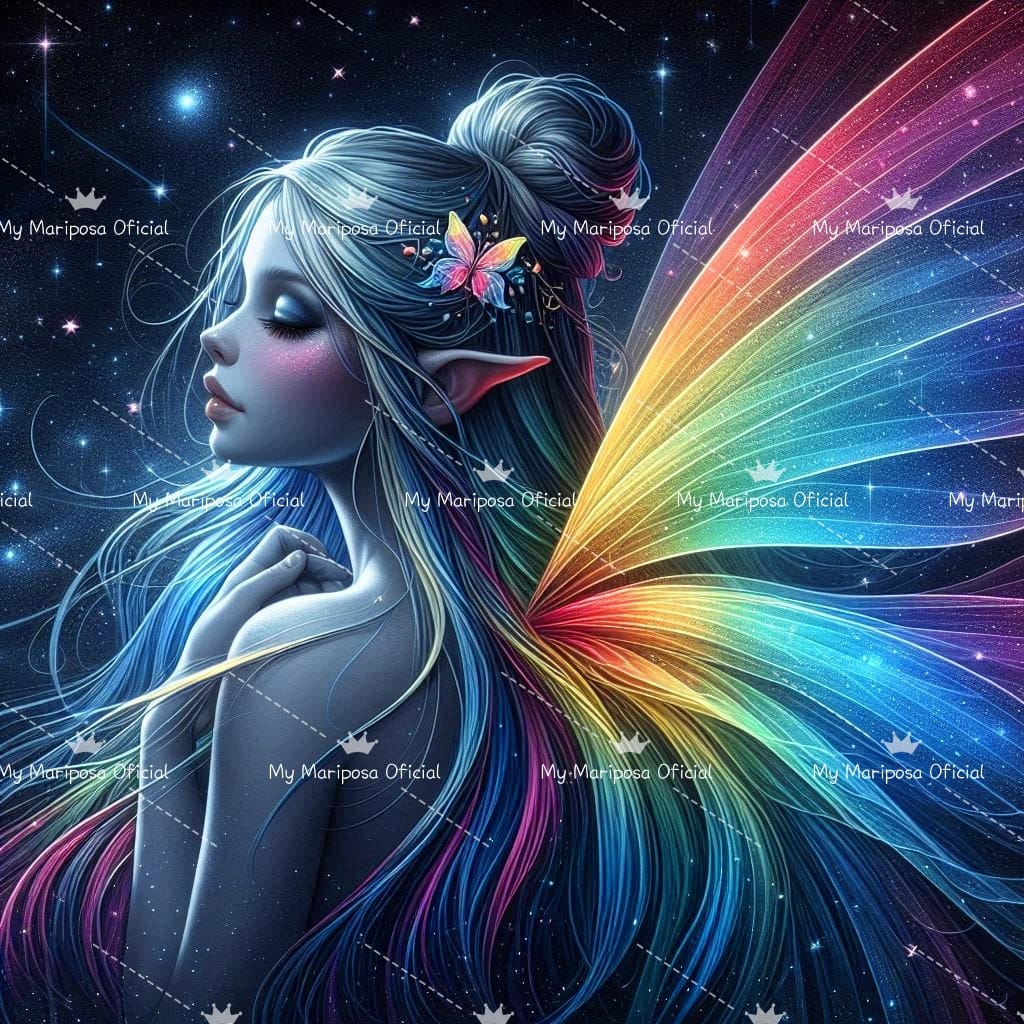 Tela Fada Mariposa 50x50cm - 2246