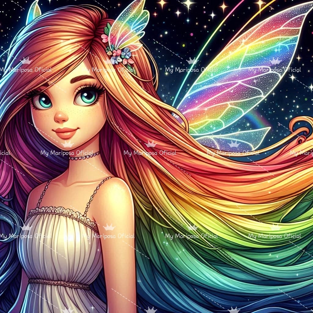 Tela Fada dos Sonhos 50x50cm - 2248