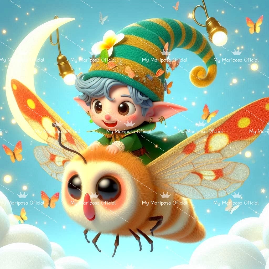 Tela Duende Fofinho 40x40cm - 2251