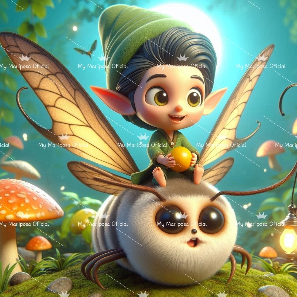 Tela Duende Bolinha 40x40cm - 2253