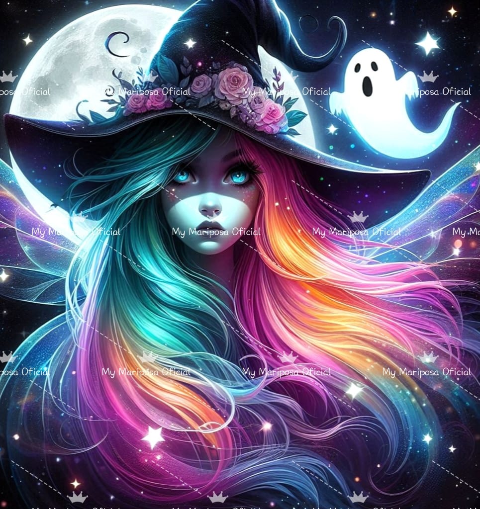 Tela Bruxa no Luar 50x50cm - 2452