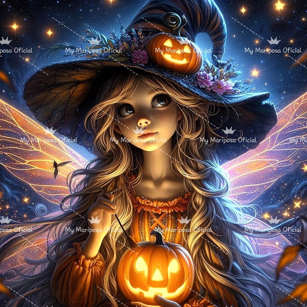 Tela Fada Bruxinha 50x50cm - 2258