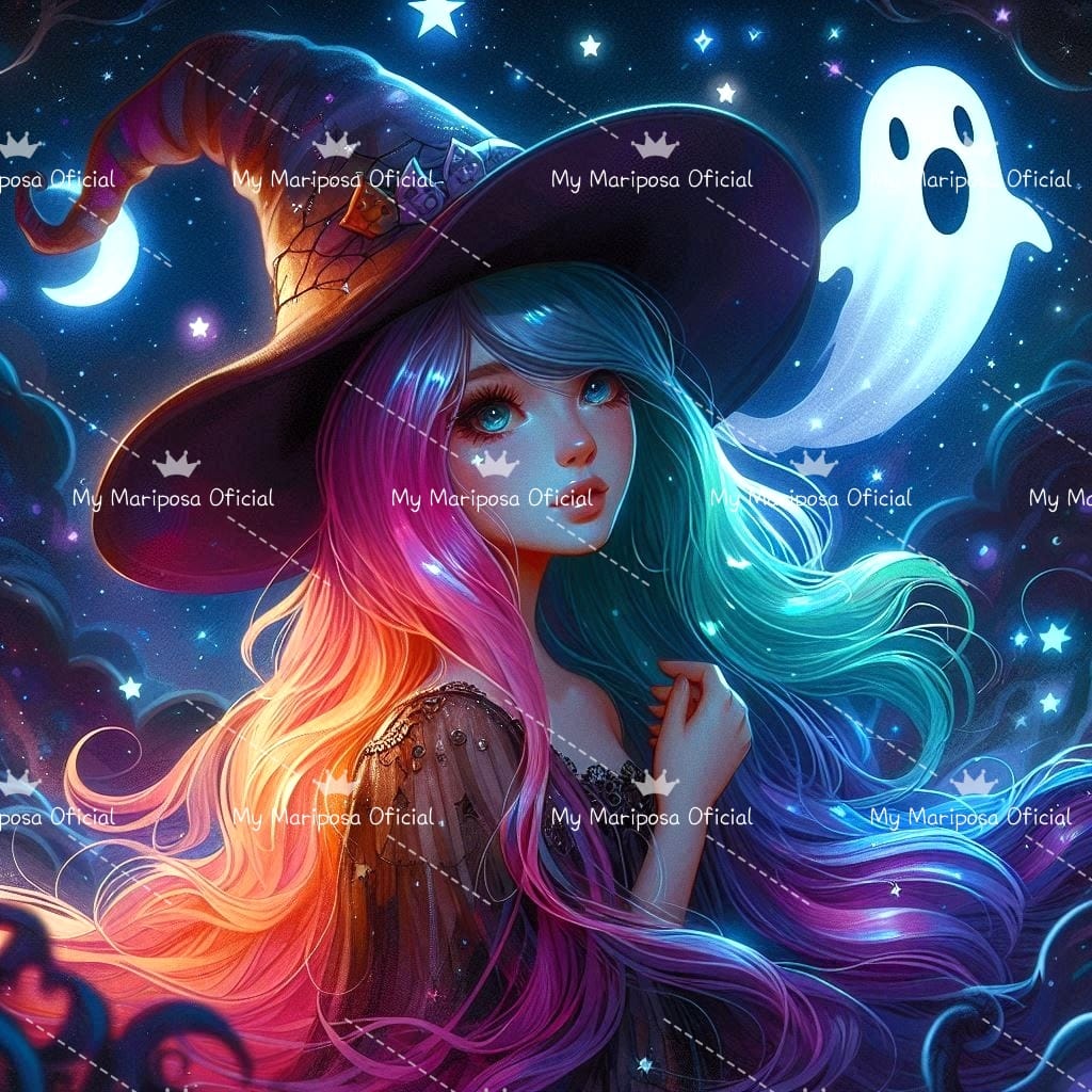 Tela Fada e Fantasma 50x50cm - 2259