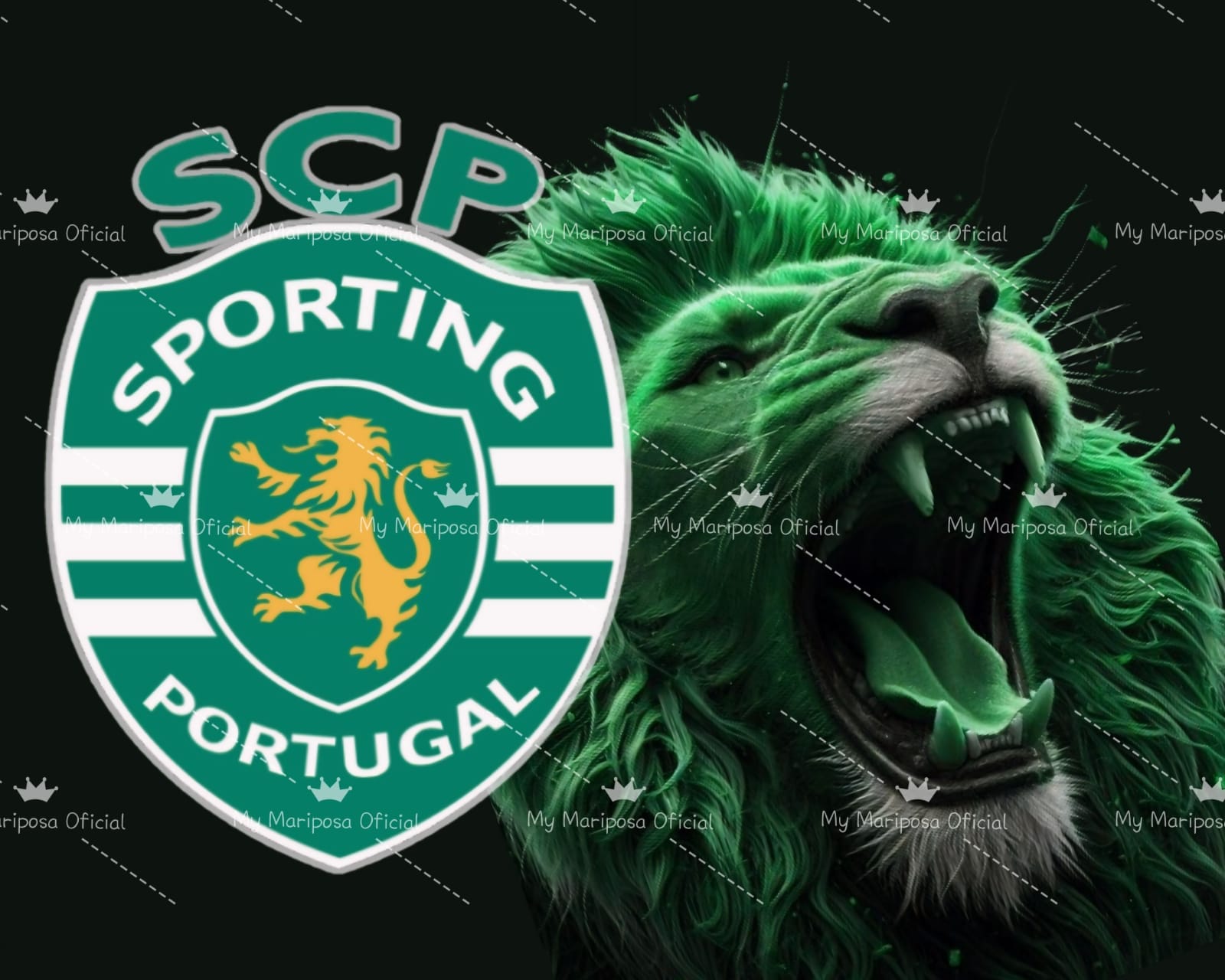 Tela Clube Futebol Sporting 50x70cm - 2271