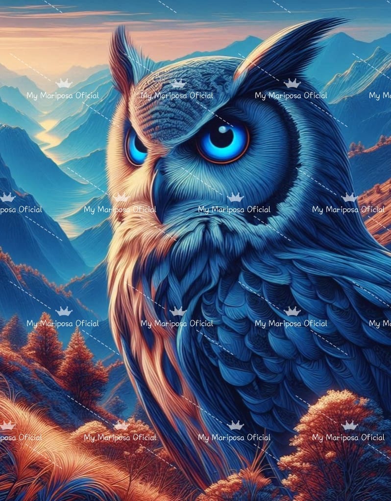 Tela Coruja nas Montanhas 40x50cm - 2290