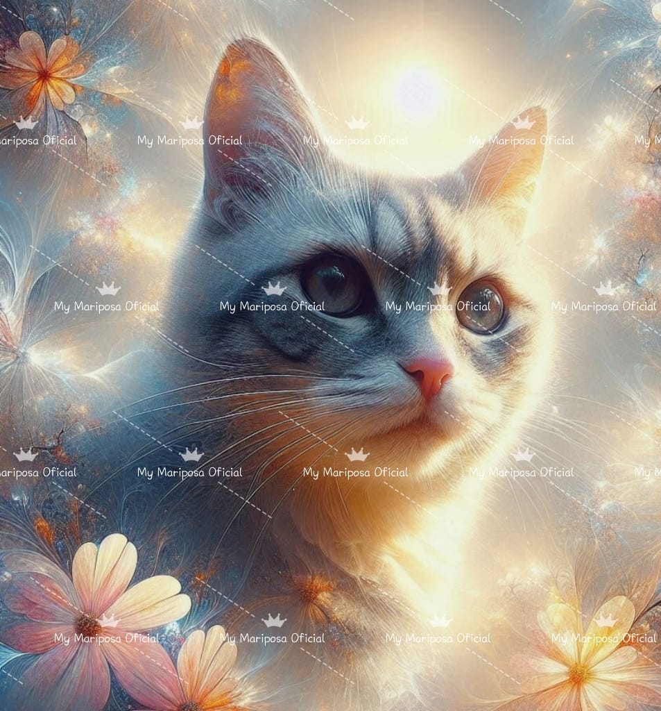 Tela Gato Malhado 40x50cm - 2313