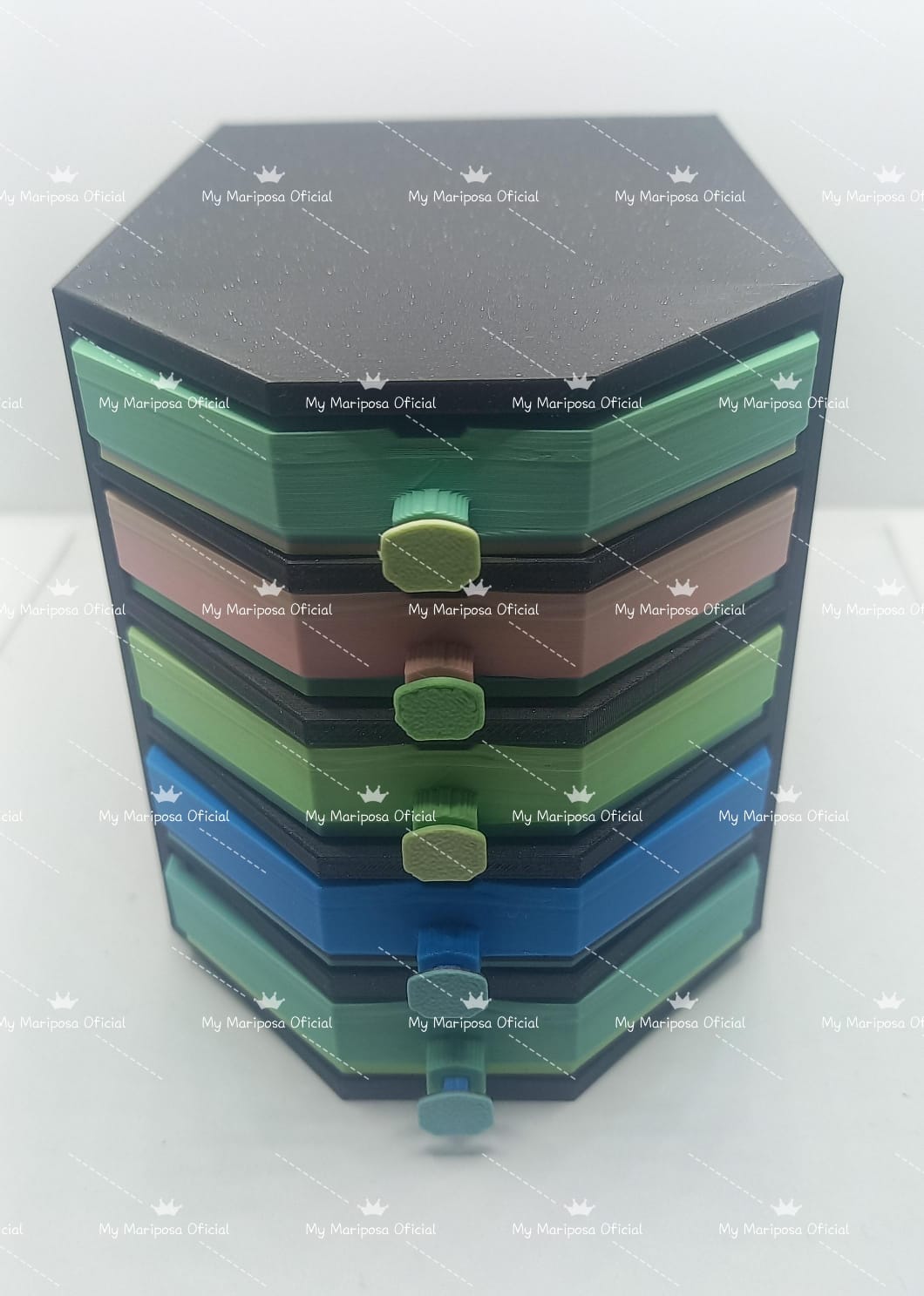 Torre com 5 Tabuleiros para Depositar Diamantes em 3D para Pintura de Diamantes
