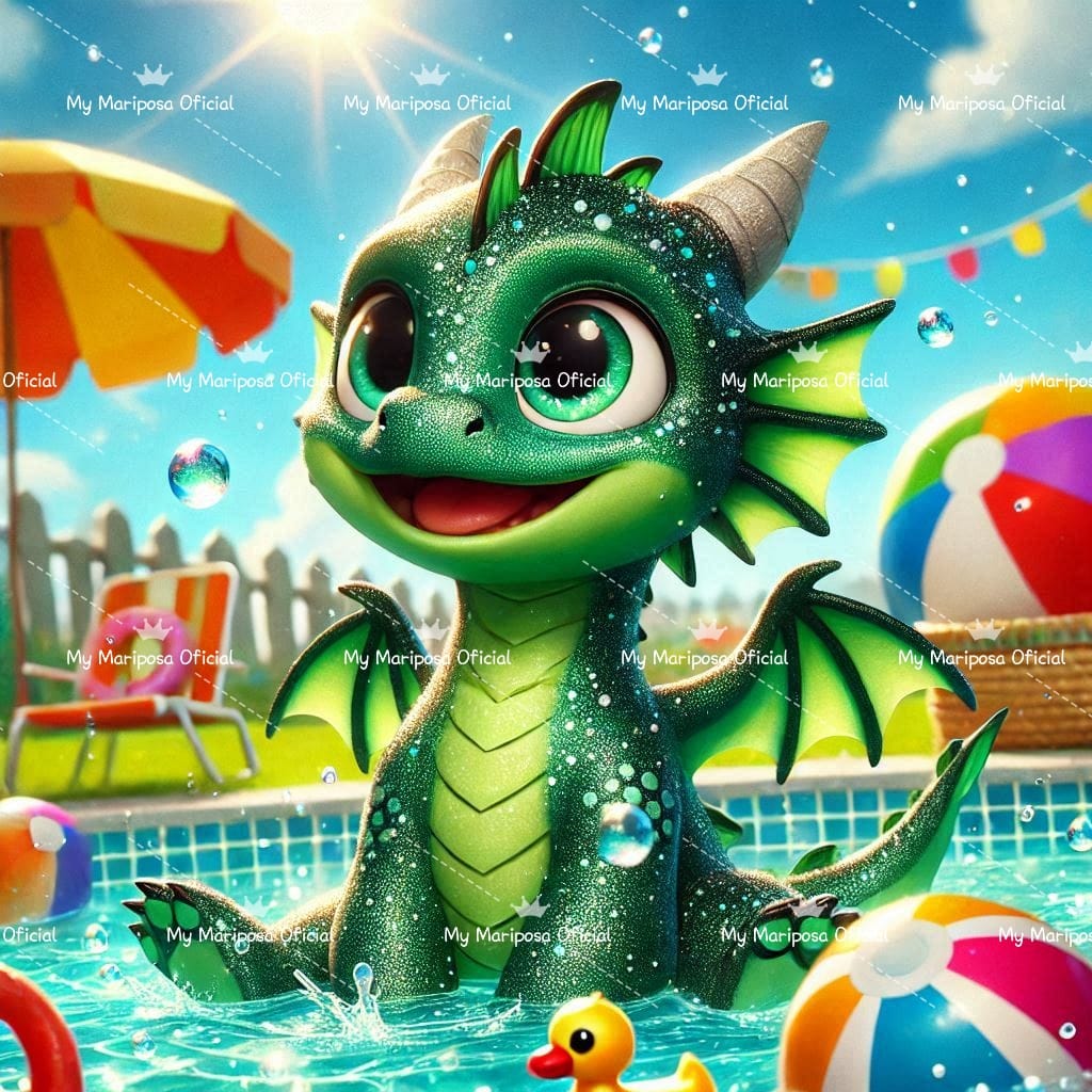 Tela Dragãozinho - 40x40cm (2457)