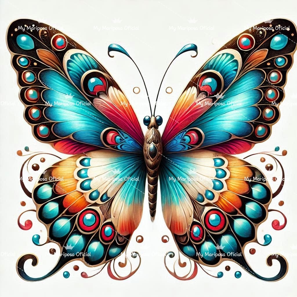 Tela Coleção Borboleta Mágica - 30x30cm (2478)