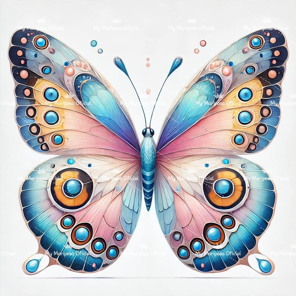 Tela Coleção Borboleta Mágica - 30x30cm (2478)